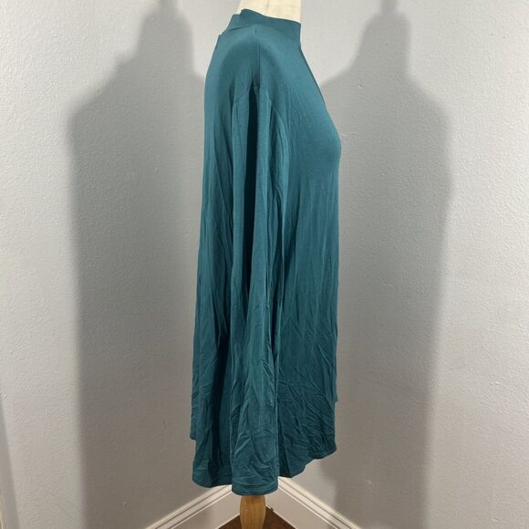 Laurie Felt Blouse Womens Medium Green Jersey Keyhole Tunic Top - Picture 2 of 9